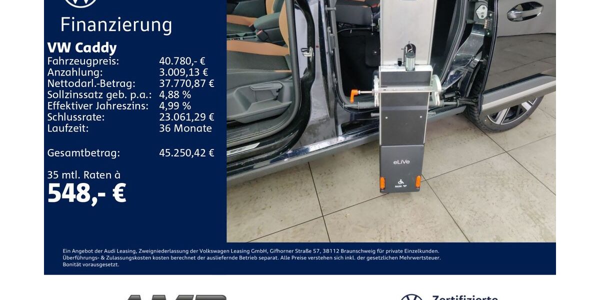 VW Caddy 10.680 km 39.980 &euro; Borna 04552