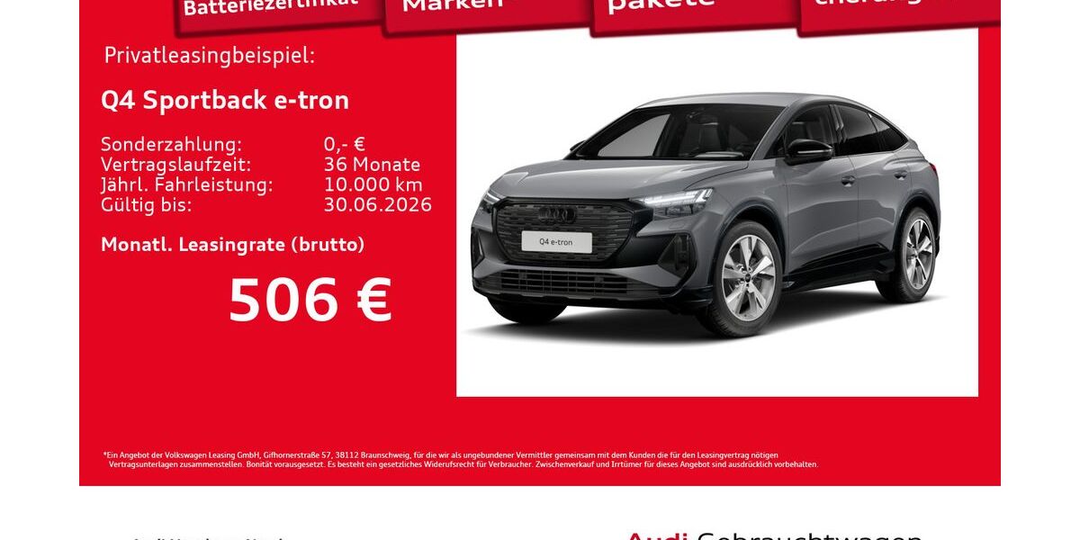 Audi Q4 e-tron 3.235 km 49.940 &euro; Hamburg 22419
