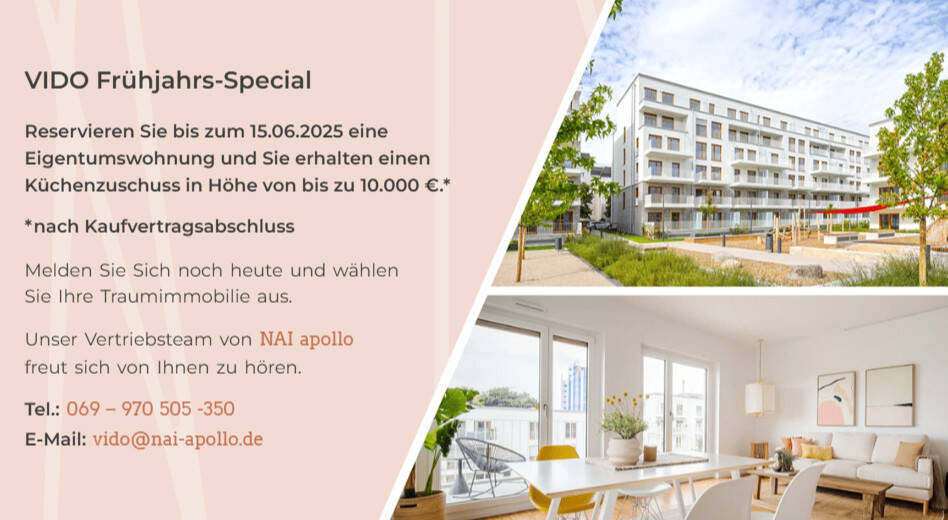 VIDO | 2-Zi.-Erdgeschoßwohnung mit eigener Terrasse - zentral und dennoch im Grünen!