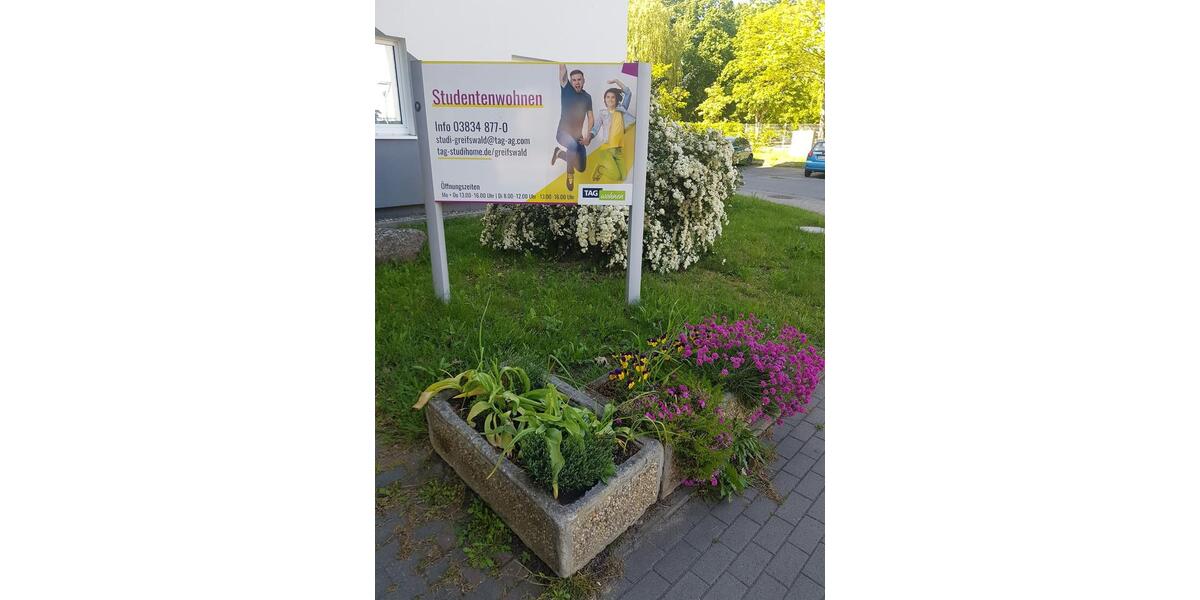 Etagenwohnung Greifswald Groß Schönwalde - 1 Zimmer, 20 m&sup2;, 174&euro; | Angebot:26265849