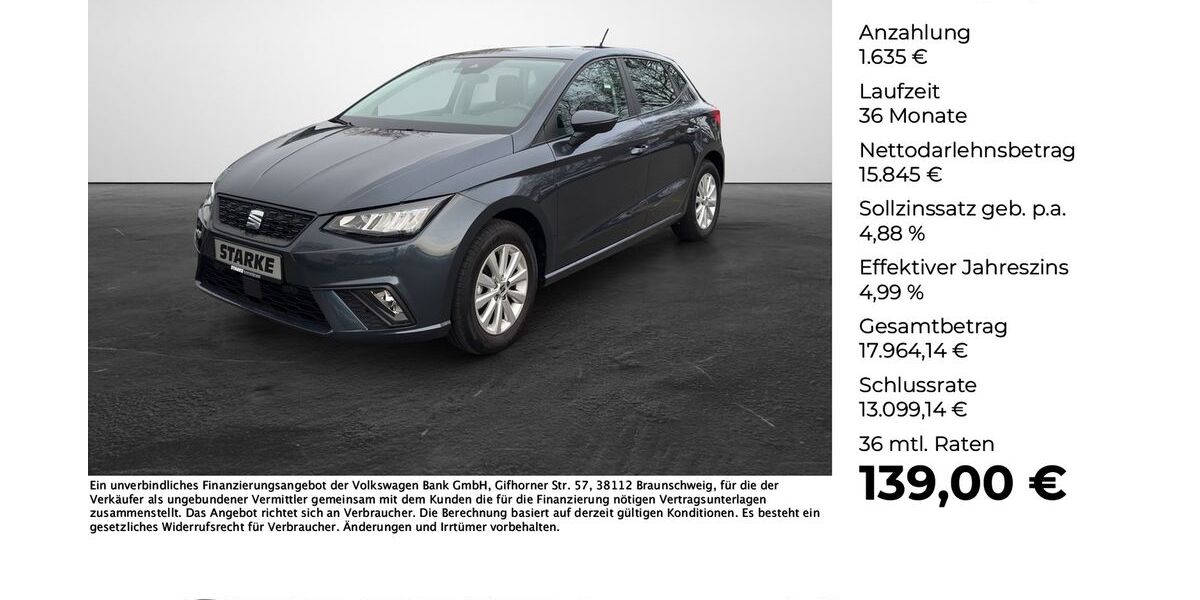Seat Ibiza 14.779 km 17.480 &euro; Osnabrück 49078