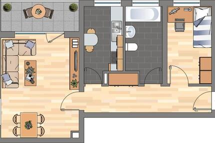 Wohnung Haßloch - 2 Zimmer, 49 m&sup2;, 314&euro; | Angebot:25551194