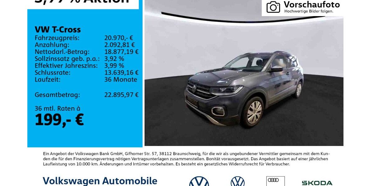 VW T-Cross 39.854 km 20.470 &euro; Leipzig 04277