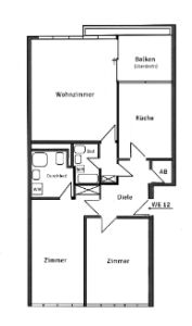 Den Rhein um die Ecke ! - 3 Zimmer mit Balkon - 3- Bonn - Castell Castell | Angebot:26170346