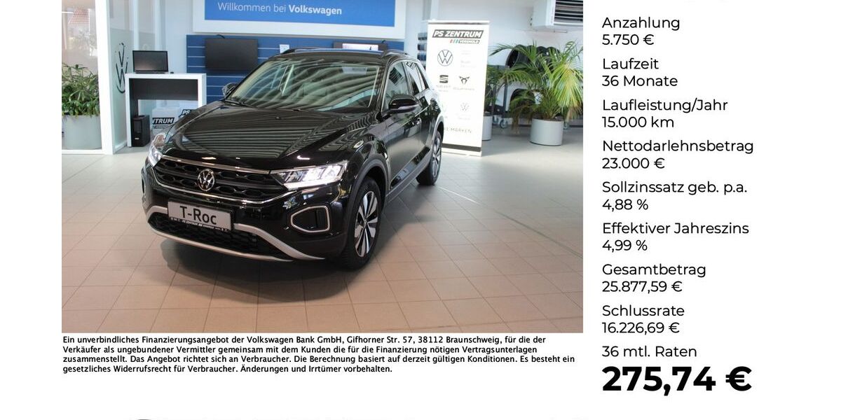 VW T-Roc 9.990 km 28.750 &euro; Versmold 33775