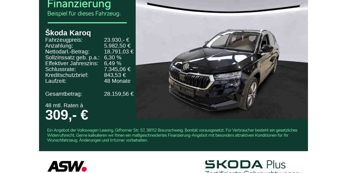 Skoda Karoq 89.900 km 23.930 &euro; Bad Rappenau 74906
