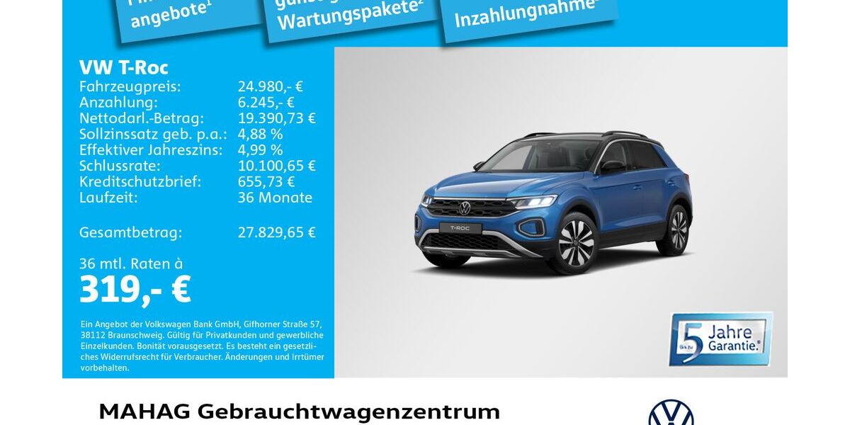 VW T-Roc 15.490 km 24.980 &euro; München 80935