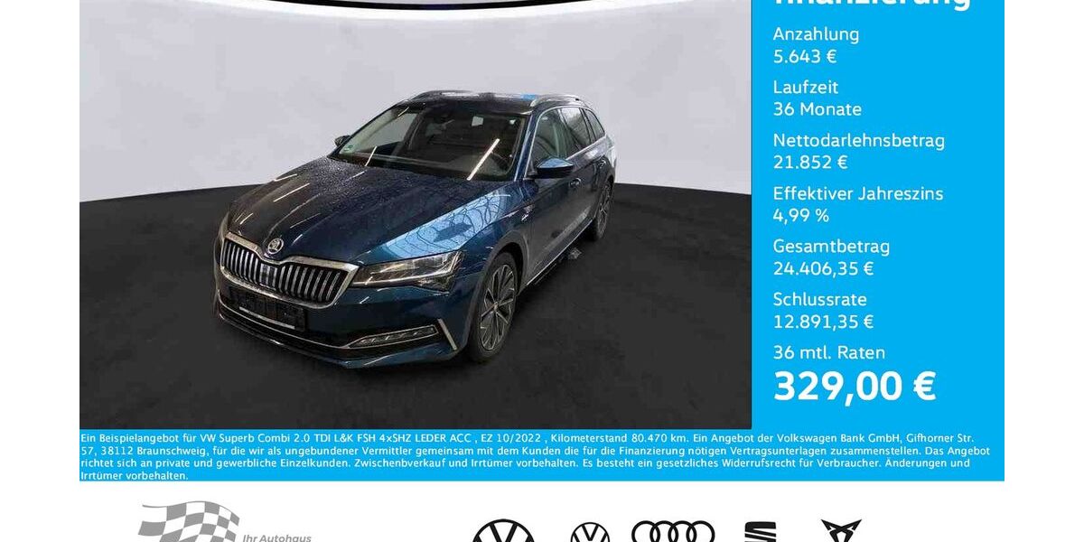 Skoda Superb 80.470 km 27.495 € Bernsdorf 09337