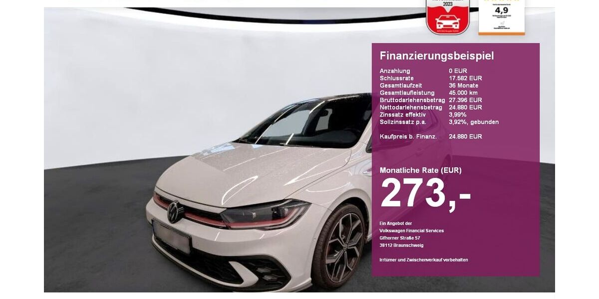 VW Polo 24.100 km 24.880 &euro; Albbruck 79774