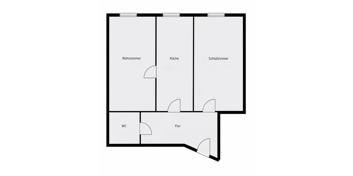 Erdgeschoßwohnung Gützkow - 2 Zimmer, 41 m&sup2;, 320&euro; | Angebot:26422138