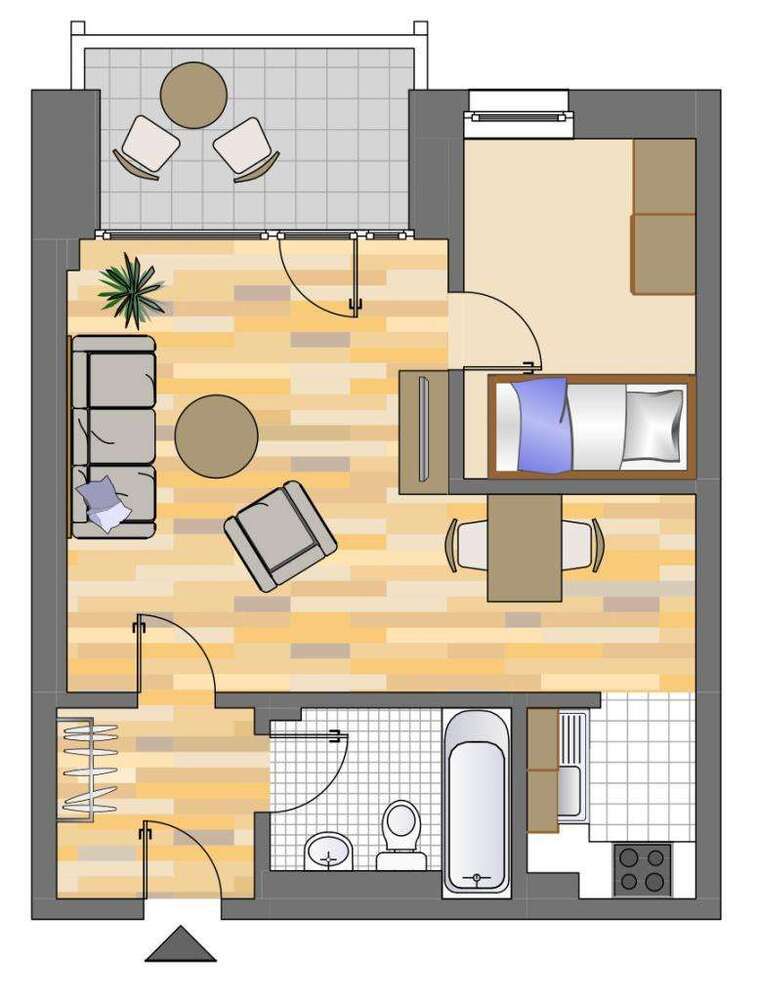 Wohnung zum Mieten in Düsseldorf 501 € 39.75 m²