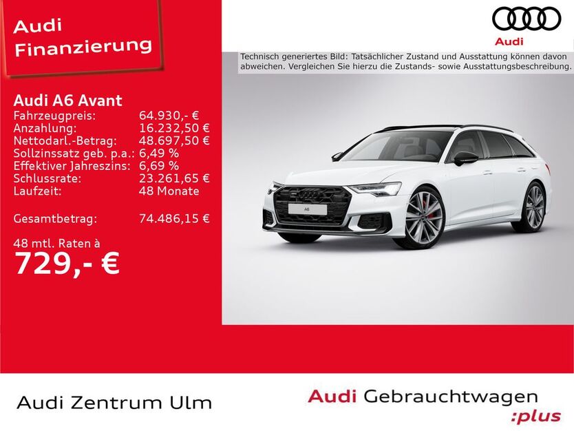 Audi A6 7.452 km 64.930 € Ulm 89073