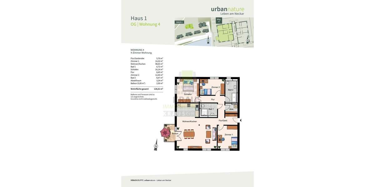 4-Zimmer-Neubauwohnung am Neckar 4 zimmer