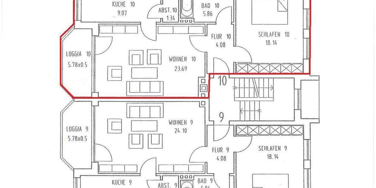 Etagenwohnung Uetersen - 2 Zimmer, 63 m&sup2;, 800&euro; | Angebot:25561270