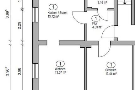 Wohnung Selb - 2.5 Zimmer, 49 m&sup2;, 139.000&euro; | Angebot:25402379