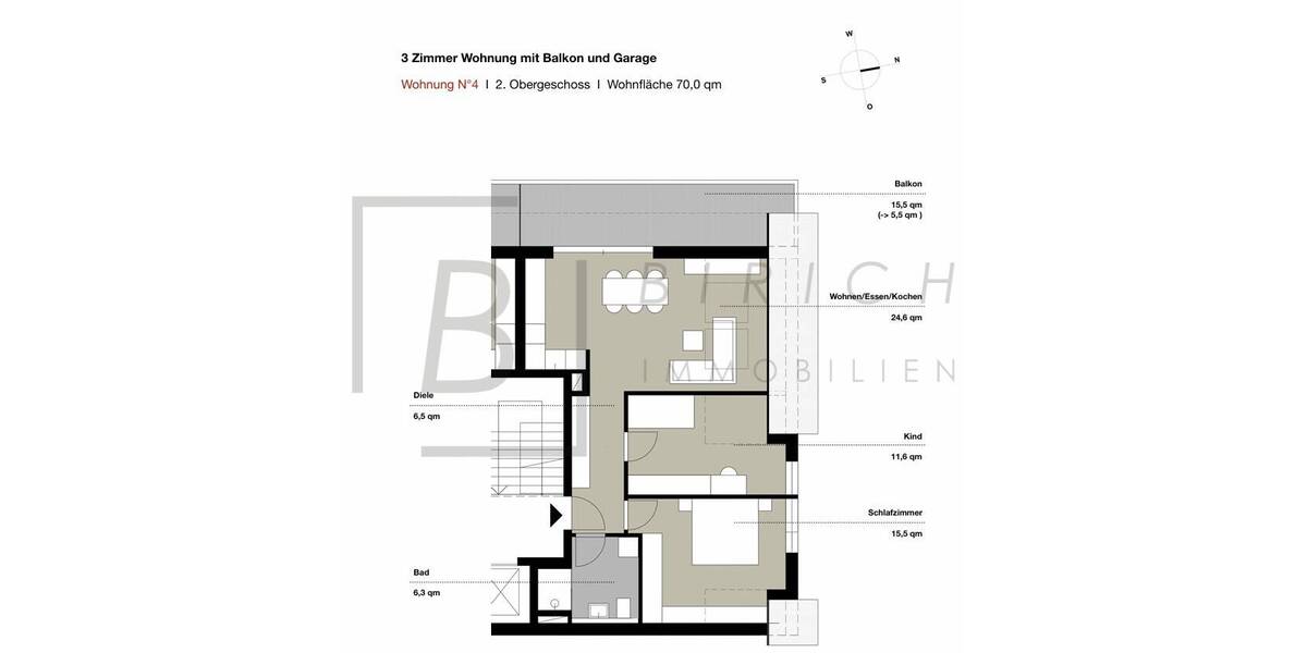 Etagenwohnung Schelklingen - 3 Zimmer, 70 m&sup2;, 329.000&euro; | Angebot:26570410