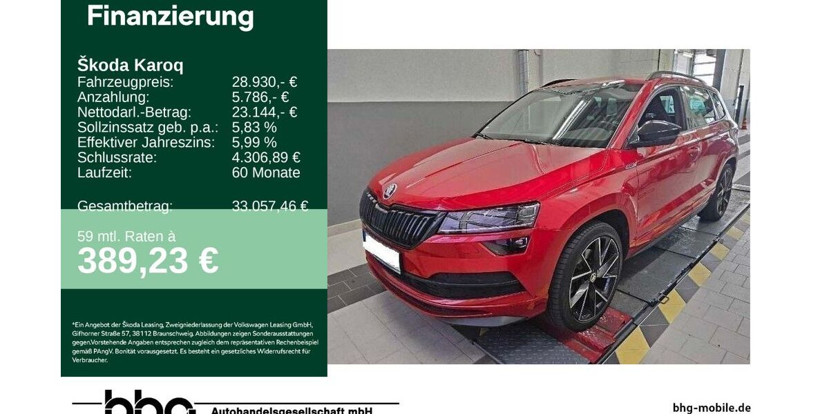 Skoda Karoq 76.350 km 28.360 &euro; Freudenstadt 72250