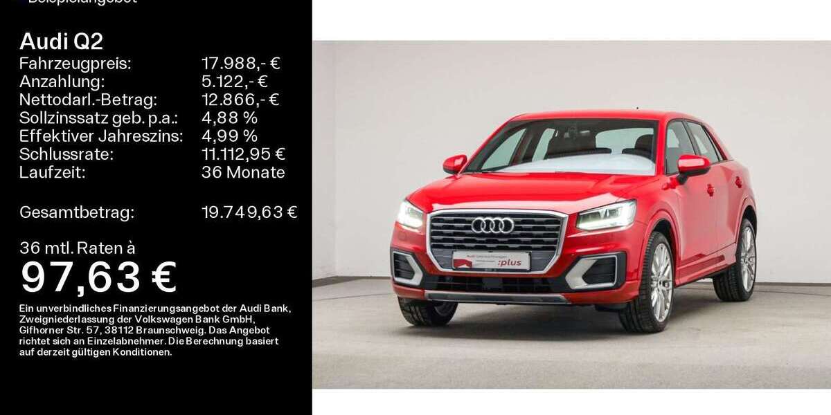 Audi Q2 95.000 km 17.988 &euro; Mühlheim a. Main 63165