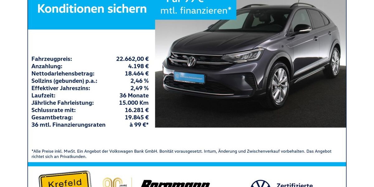 VW Taigo 21.295 km 22.333 &euro; Krefeld 47803