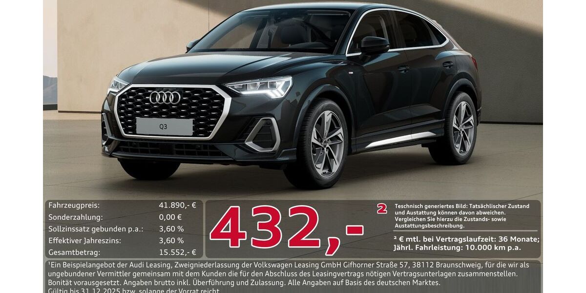 Audi Q3 6.233 km 41.890 &euro; Ingolstadt 85057