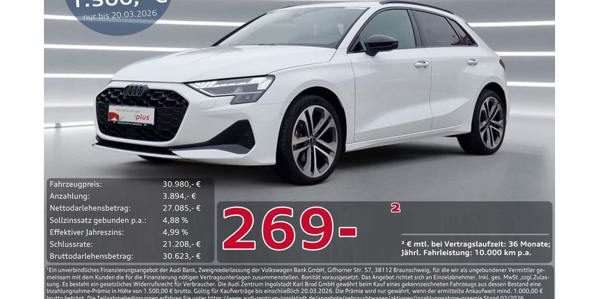 Audi A3 22.288 km 30.980 &euro; Ingolstadt 85057