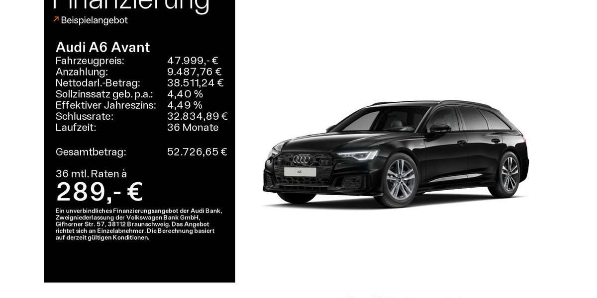 Audi A6 28.500 km 47.999 &euro; Linsengericht 63589