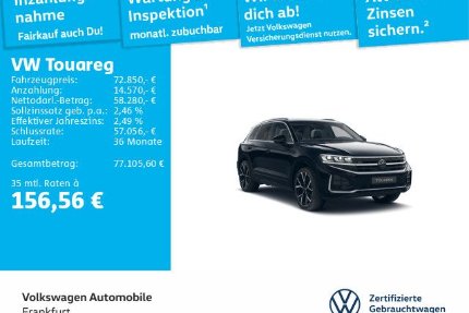 VW Touareg 11.297 km 72.850 &euro; Frankfurt 60326
