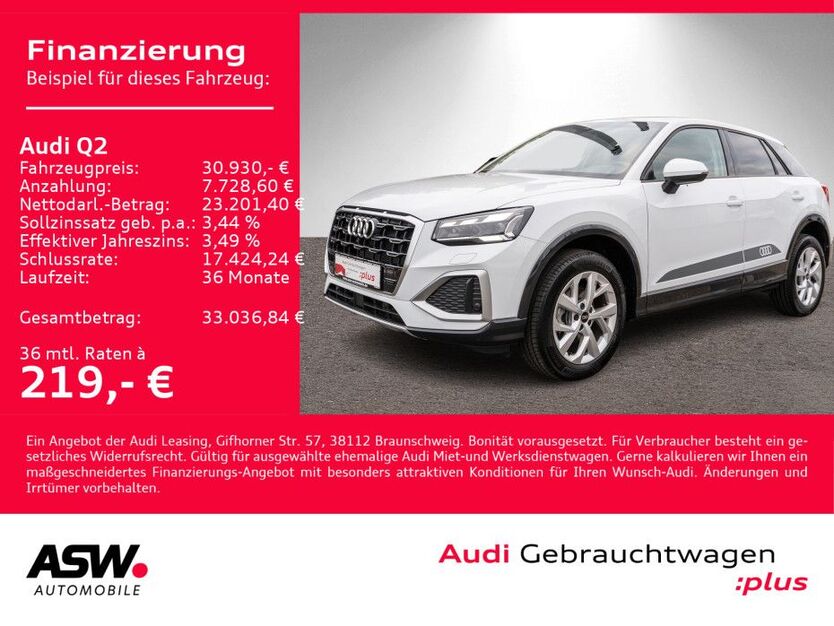 Audi Q2 5.800 km 30.930 € Heilbronn 74074