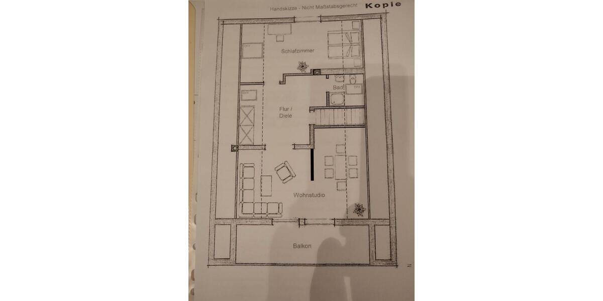 Dachgeschoßwohnung Burgau - 2 Zimmer, 88 m&sup2;, 990&euro; | Angebot:25456464