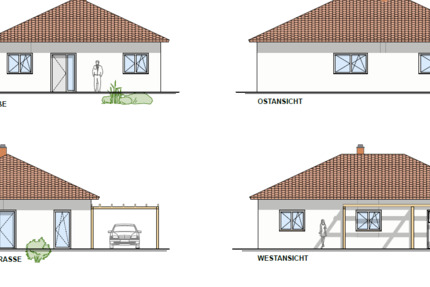 Neubau-Einfamilienhaus im Bungalowstil inkl. Grundstück 3 zimmer