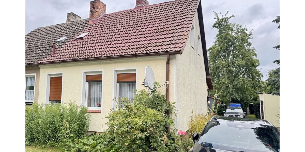 HORN IMMOBILIEN ++ Doppelhaushälfte im idyllischen Staffelde bei Gartz (Oder) - Doppelhaushälfte Mescherin / Staffelde Staffelde | Angebot:27083473
