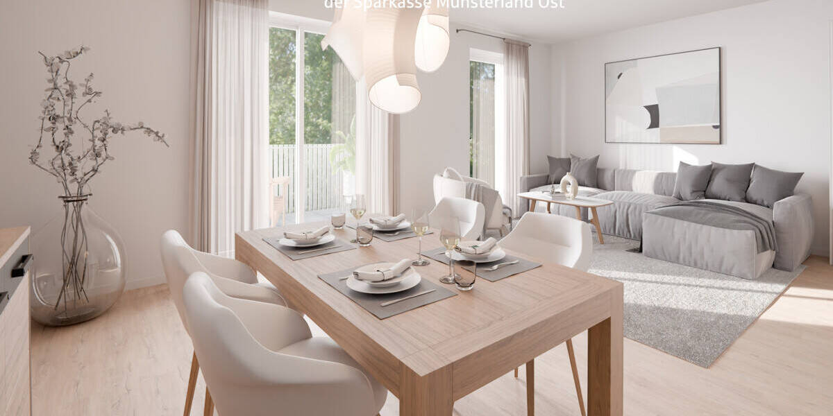 Etagenwohnung Münster Mauritz - 3 Zimmer, 79 m&sup2;, 615.000&euro; | Angebot:26704383
