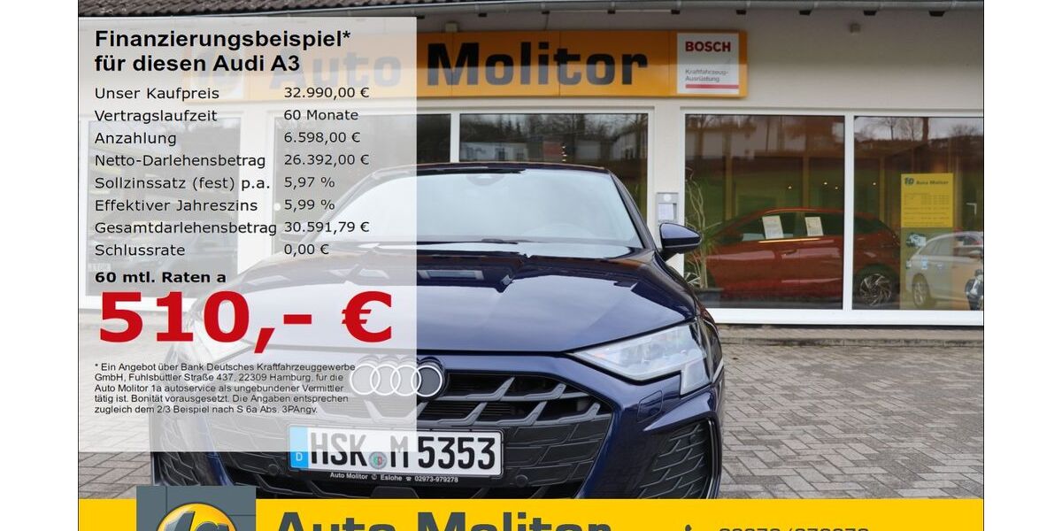 Audi A3 28.500 km 32.990 &euro; Eslohe 59889