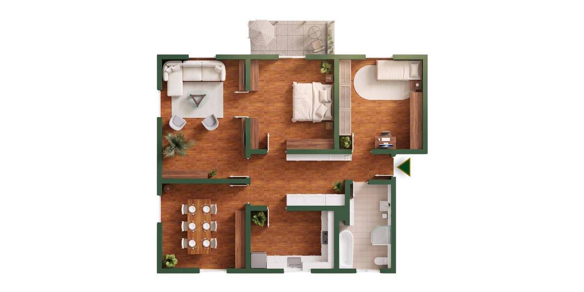 Etagenwohnung Bad Mergentheim - 4 Zimmer, 105 m&sup2;, 197.000&euro; | Angebot:26345467