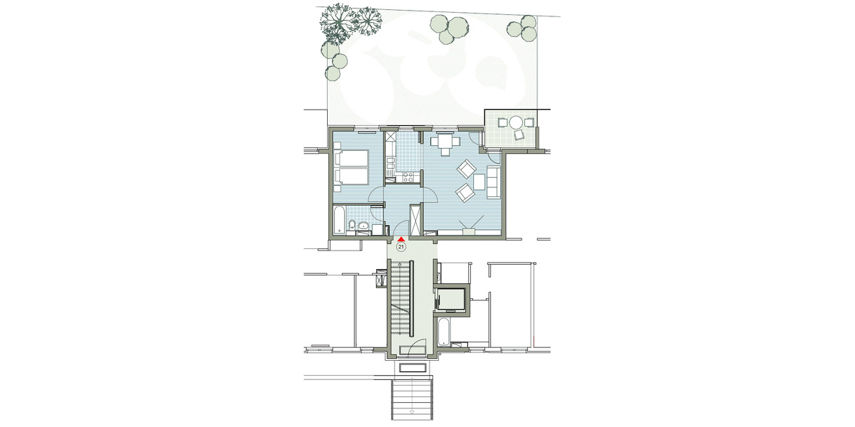 Etagenwohnung Halle (Saale) Böllberg-Wörmlitz - 2 Zimmer, 56 m&sup2;, 650&euro; | Angebot:26891647