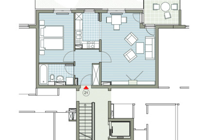 Wohnung Halle (Saale) Böllberg-Wörmlitz - 2 Zimmer, 56 m&sup2;, 650&euro; | Angebot:26891647
