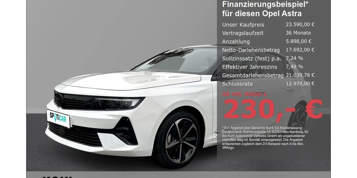Opel Astra 6.300 km 23.590 &euro; Aachen 52078