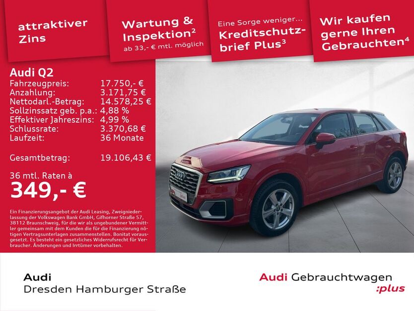 Audi Q2 48.608 km 17.750 € Dresden 01067
