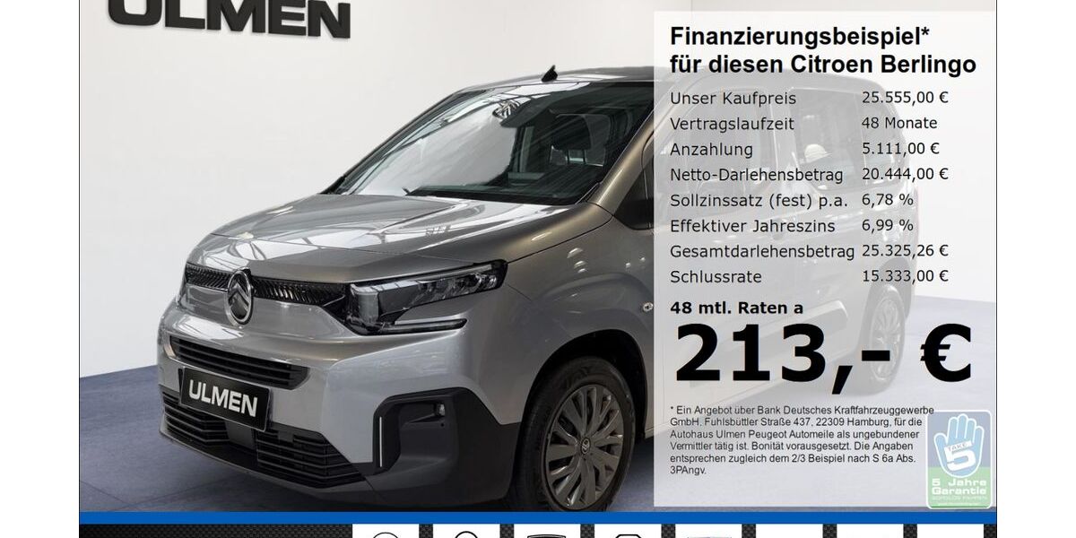 Citroen Berlingo 18.954 km 25.555 € Düsseldorf 40233