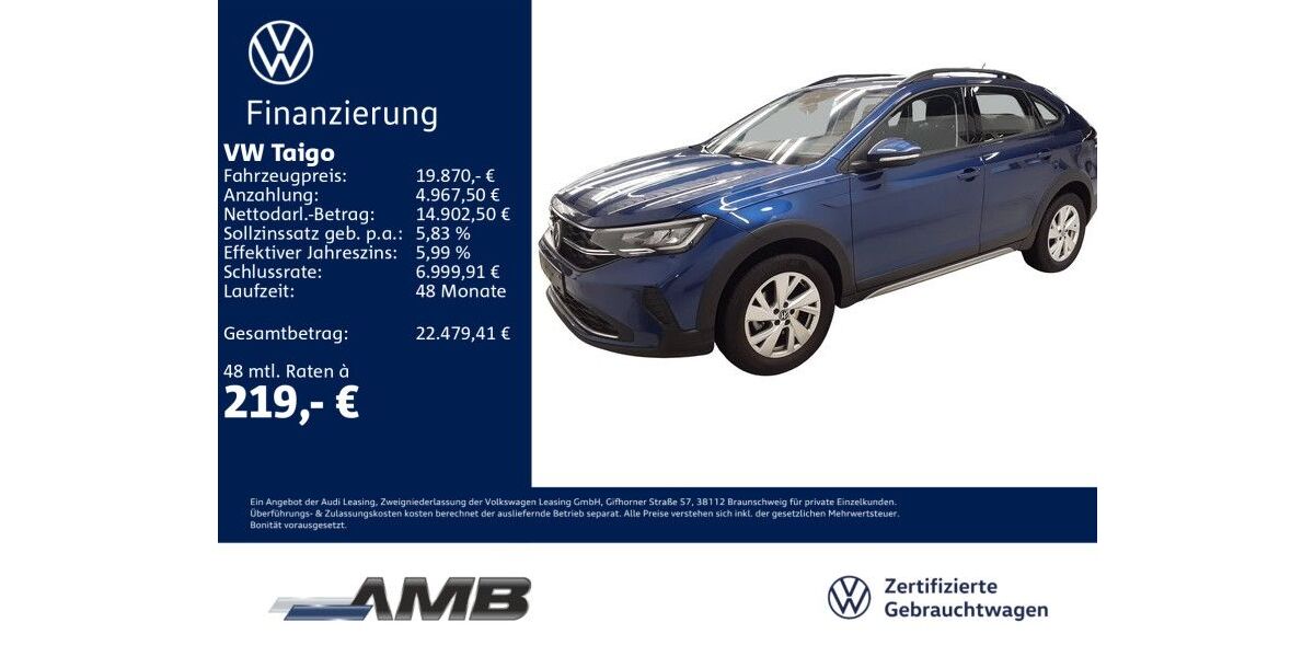 VW Taigo 17.160 km 19.870 &euro; Borna 04552