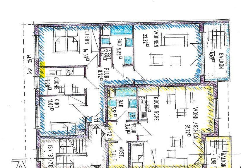 Etagenwohnung Magdeburg Neue Neustadt - 3 Zimmer, 73 m&sup2;, 165.000&euro; | Angebot:26865241