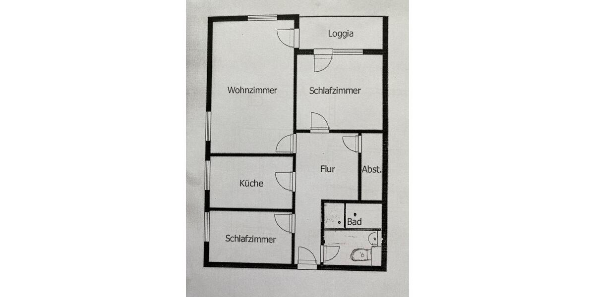 Etagenwohnung Mainaschaff - 3 Zimmer, 80 m&sup2;, 233.000&euro; | Angebot:26492092