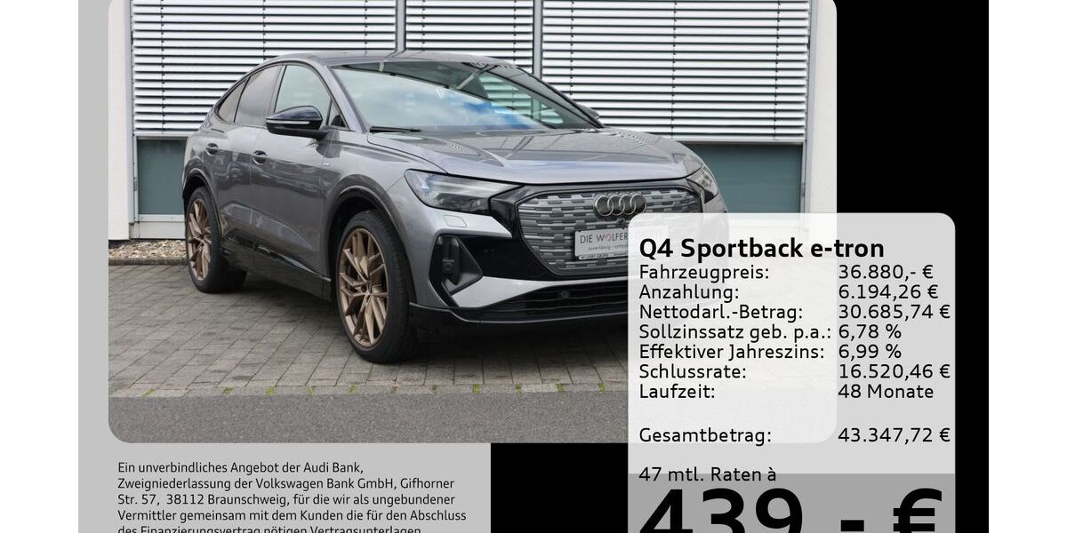 Audi Q4 e-tron 70.560 km 36.880 &euro; Buergstadt 63927