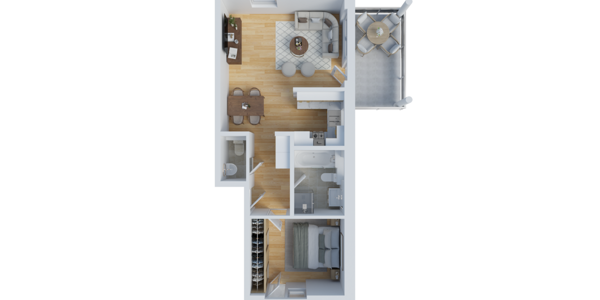 Etagenwohnung Rodgau Dudenhofen Dudenhofen - 2 Zimmer, 64 m&sup2;, 970&euro; | Angebot:27072270