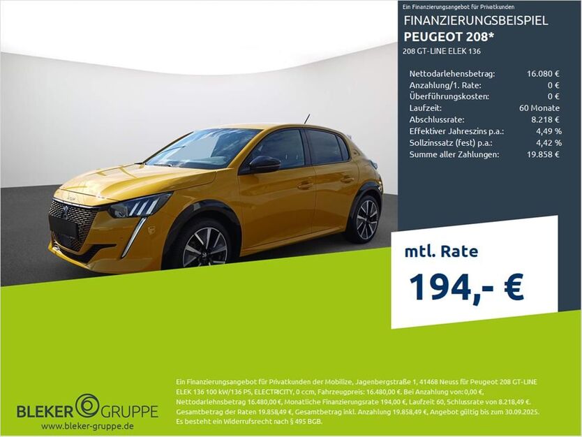 Peugeot 208 40.655 km 15.880 € Dülmen 48249