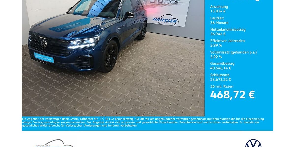VW Touareg 43.100 km 52.780 &euro; Gernsbach 76593
