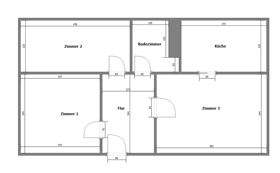 Etagenwohnung Tribsees - 3 Zimmer, 62 m&sup2;, 340&euro; | Angebot:23411087