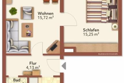 Wohnung Malchin - 2 Zimmer, 48 m&sup2;, 263&euro; | Angebot:25219748