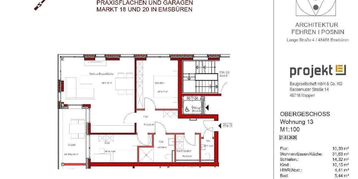 Etagenwohnung Emsbüren - 3 Zimmer, 83 m&sup2;, 354.900&euro; | Angebot:25684473