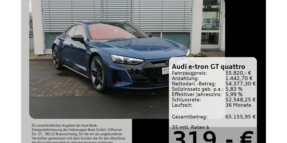 Audi e-tron GT 53.398 km 55.820 &euro; Buergstadt 63927